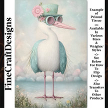 Cute Shabby Chic Cottagecore Vogel BS9 Decoupage
