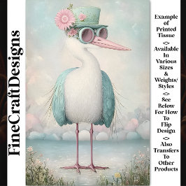 Cute Shabby Chic Cottagecore Vogel BS9 Decoupage Tissuepapier