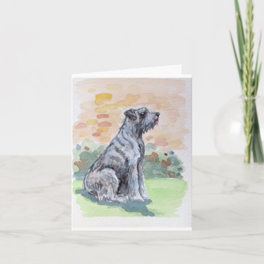 Cute Shaggy Dog Greetings Kaart (Voorkant)