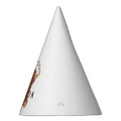 Cute, shaggy Highland koe, aangepast ontwerp Feesthoedjes (Rechts)