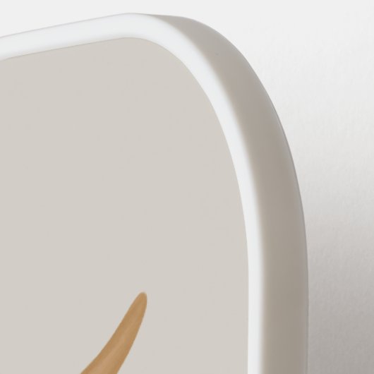 Cute, shaggy Highland koe, aangepast ontwerp Pickleball Paddle (Links Detail)