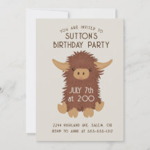 Cute, shaggy Highland koe custom