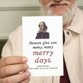 Cute Shakespeare Happy Retirement Theater Quote Kaart