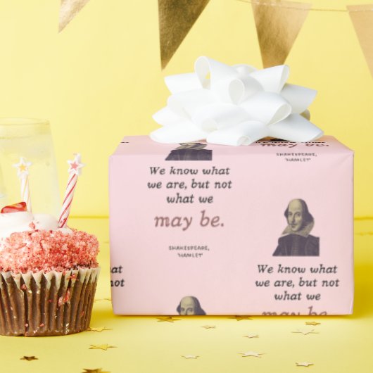 Cute Shakespeare Inspiration  Afstuderen Cadeaupapier (Verjaardagsfeest)