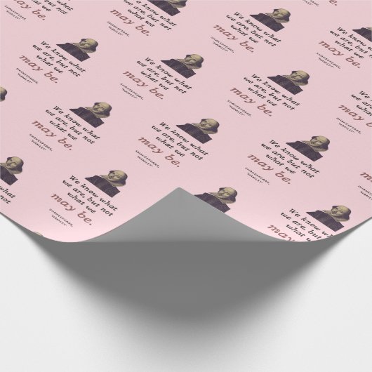 Cute Shakespeare Inspiration  Afstuderen Cadeaupapier (Hoek)