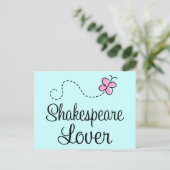 Cute Shakespeare Lover Briefkaart (Staand voorkant)