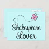 Cute Shakespeare Lover Briefkaart (Voorkant / Achterkant)