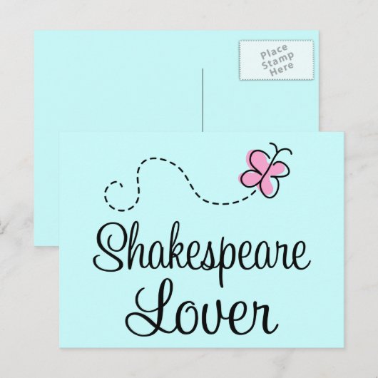 Cute Shakespeare Lover Briefkaart (Voorkant / Achterkant)