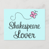 Cute Shakespeare Lover Briefkaart (Voorkant)
