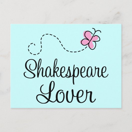 Cute Shakespeare Lover Briefkaart (Voorkant)