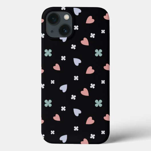 Cute Shamrock Harten Lucky Love Patroon Case-Mate iPhone Case (Achterkant)