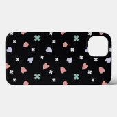 Cute Shamrock Harten Lucky Love Patroon Case-Mate iPhone Case (Achterkant (horizontaal))