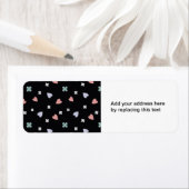 Cute Shamrock Harten Lucky Love Patroon Etiket (Insitu)