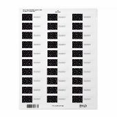 Cute Shamrock Harten Lucky Love Patroon Etiket (Full Sheet)