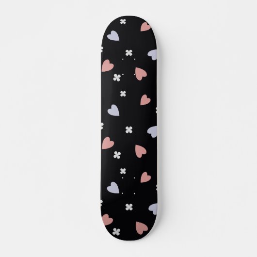 Cute Shamrock Harten Lucky Love Patroon Skateboard (Voorkant)