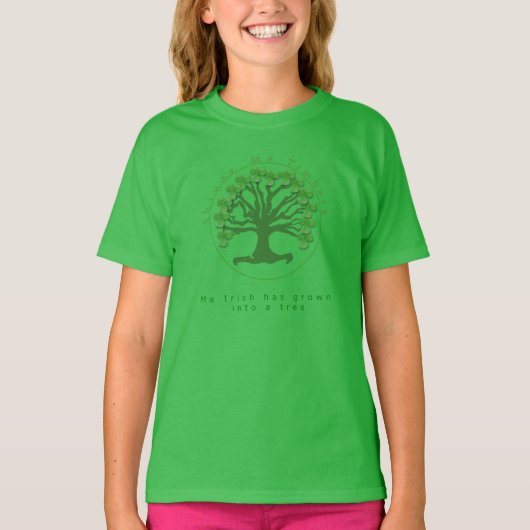 Cute Shamrock Tree T-shirt (Voorkant)