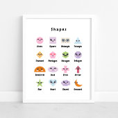 Cute Shapes Nursery Education | Stapelschildpadden Poster