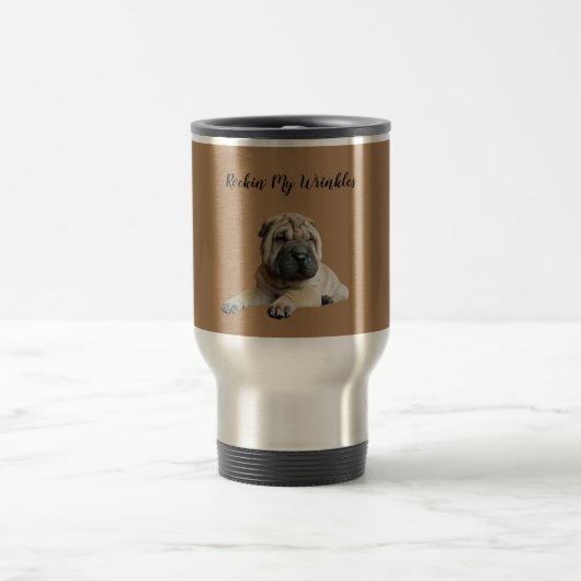 Cute Shar Pei Travel Mug Reisbeker (Center)