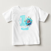 Cute Shark 1st Birthday Personalized Boy (Voorkant)