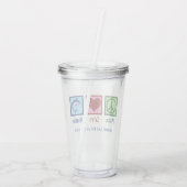 Cute Shark Acryl Drinkbeker (Achterkant)