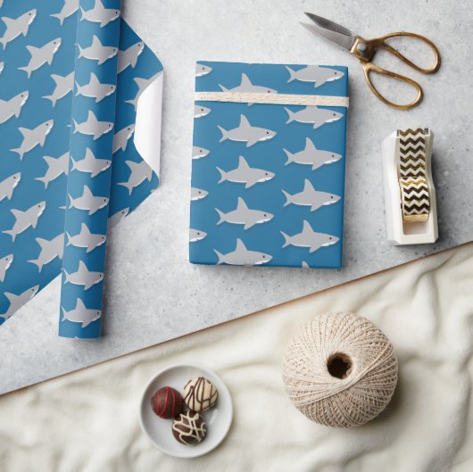 Cute Shark Animal Cadeaupapier (Crafts)