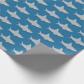 Cute Shark Animal Cadeaupapier (Hoek)