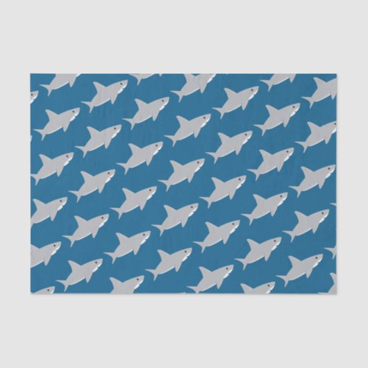 Cute Shark Animal Tissuepapier (Voorkant)