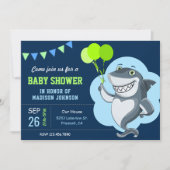 Cute Shark Baby shower Kaart (Voorkant)