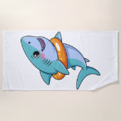 Cute Shark Baby With Float | Kids Strandlaken (Voorkant)