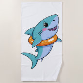 Cute Shark Baby With Float | Kids Strandlaken (Voorkant)