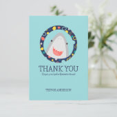 Cute Shark Bedankkaart (Staand voorkant)