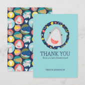 Cute Shark Bedankkaart (Voorkant / Achterkant)