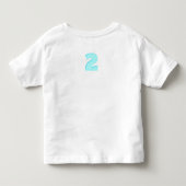 Cute Shark Birthday Custom Age Boy Kinder Shirts (Achterkant)