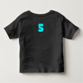 Cute Shark Birthday Personalized Boy Kinder Shirts (Achterkant)