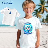 Cute Shark Birthday Personalized Boy Kinder Shirts