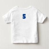 Cute Shark Birthday Personalized Boy Kinder Shirts (Achterkant)