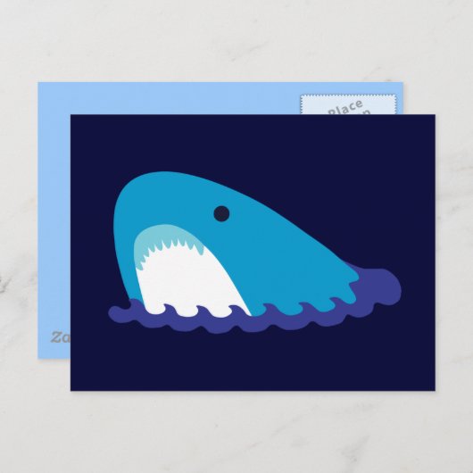 Cute Shark Briefkaart (Voorkant / Achterkant)