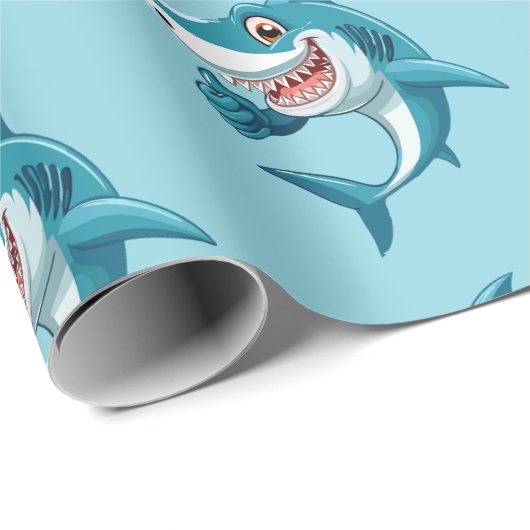 Cute shark cadeaupapier (Rol Hoek)