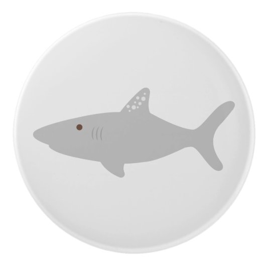 Cute Shark Ceramic Pull Keramische Knop (Voorkant)