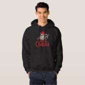 Cute Shark Cheeky In The Ocean At Christmas Merry  Hoodie (Voorkant volledig)