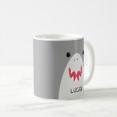 Cute Shark Face Koffiemok (Voorkant rechts)