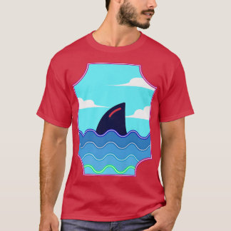 Cute Shark Fin for Shark Lovers T-shirt