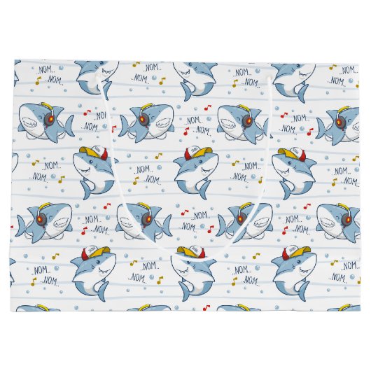 Cute Shark Groot Cadeauzakje (Achterkant)