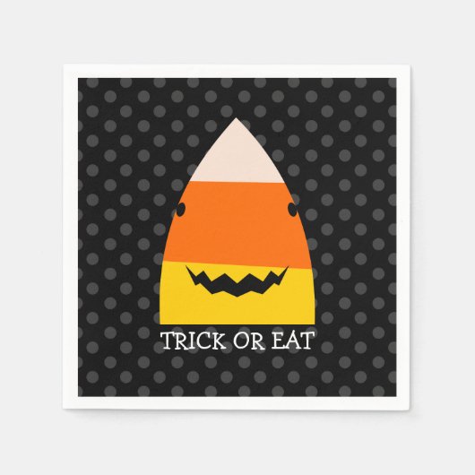 Cute Shark Halloween Paper Napkin Servet (Voorkant)