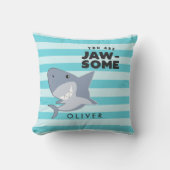 Cute Shark Jawsome Boys - Aangepast Kussen (Voorkant)