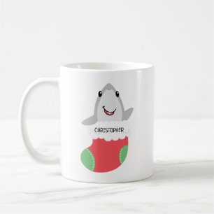 Cute Shark-kerststaart-Mok Koffiemok