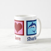 Cute Shark Koffiemok (Voorkant rechts)
