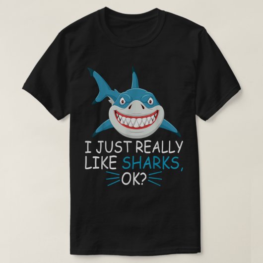 Cute Shark Lover... ik hou echt van haaien. T-shirt (Design voorkant)