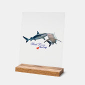 Cute Shark lovers Shot Glass Acryl Bord (Hoek)