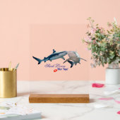 Cute Shark lovers Shot Glass Acryl Bord (Huwelijk)